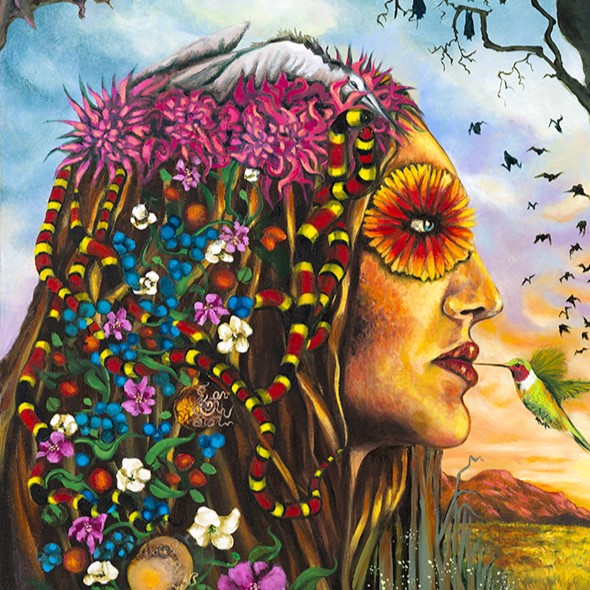 DAHLIA Original Oil Painting