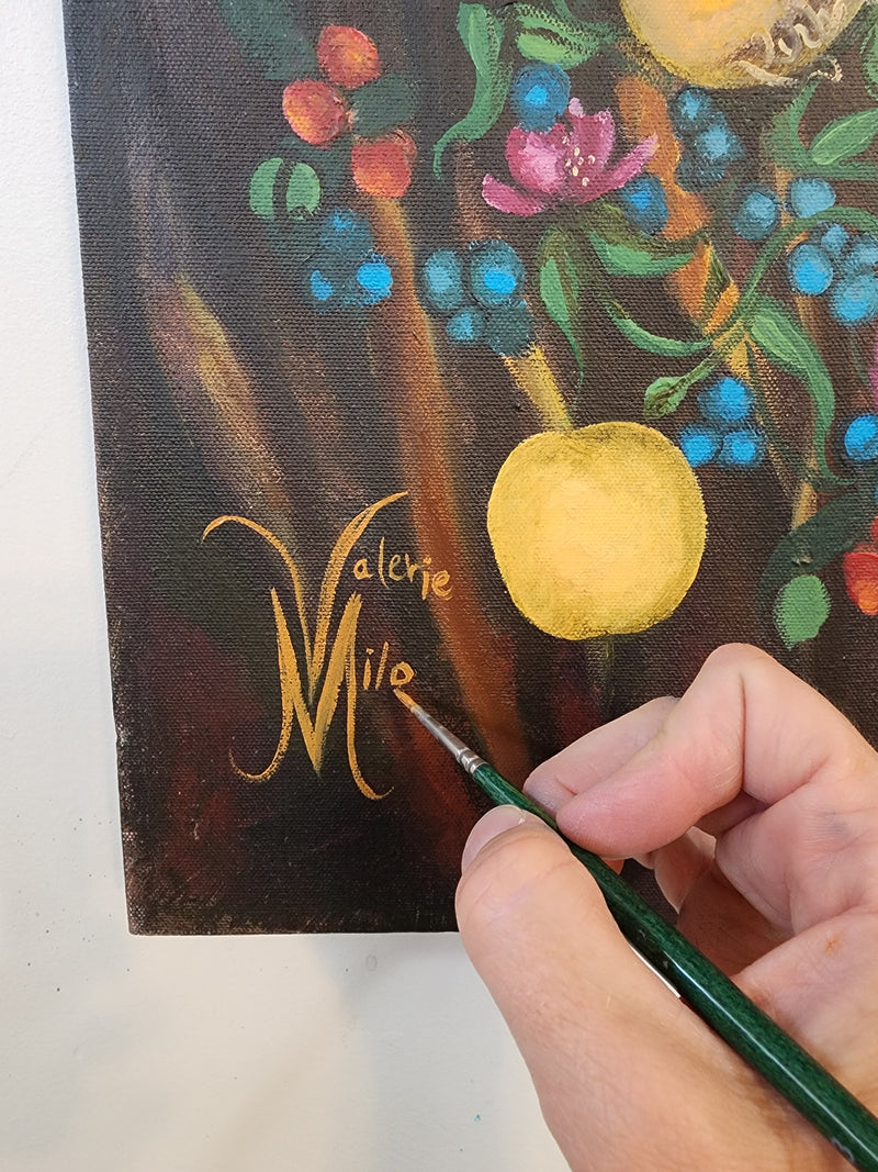 DAHLIA Original Oil Painting