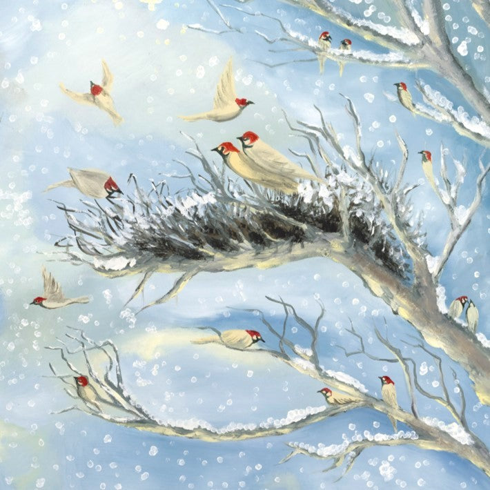 WINTER PORTRAIT Original Oil Painting