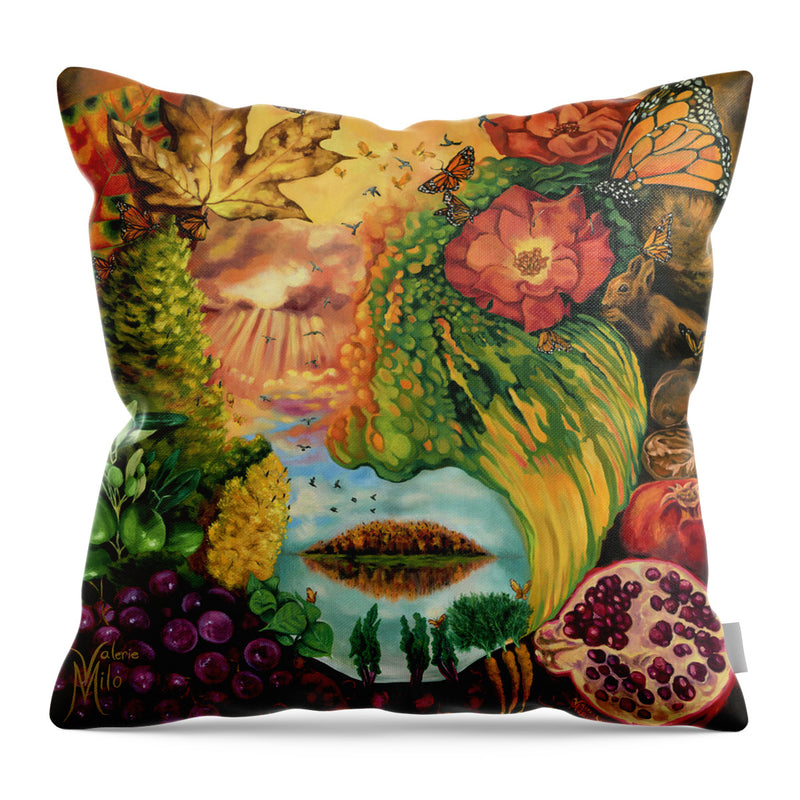 Autumn Portrait - Throw Pillow